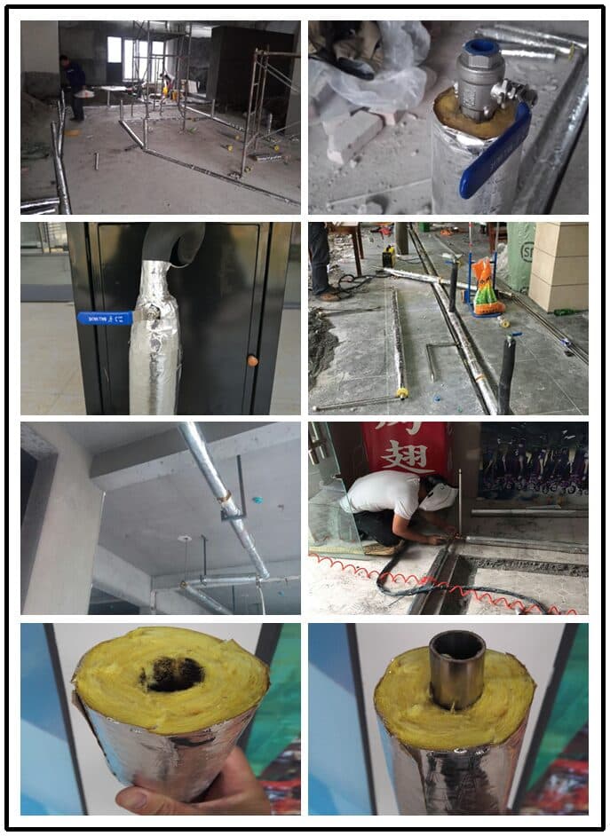 蒸汽管道安装实拍